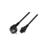 Cavo di alimentazione Aisens Trebol - CEE7 Angolato/M-C5/H - 1,5 m - 100% Rame puro AWG18 - Colore Nero