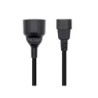 Cavo Alimentazione Aisens 16A - C14/MA CEE7/H - 25cm - Colore Nero