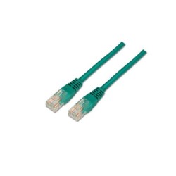 Aisens Cavo di Rete Patch Cord RJ45 Cat.5e UTP AWG24 - 0,5 m - 10/100 Mbit/s - Colore Verde