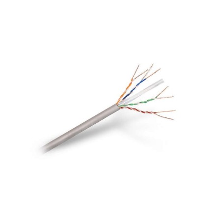 Cavo di rete Aisens RJ45 Cat.6 UTP rigido AWG24 - Bobina da 100 m 100% rame per installazione - Colore grigio