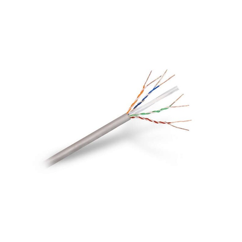 Aisens Cable de Red RJ45 Cat.6 UTP Rigido AWG24 - Bobina de 305m 100% Cobre para la Instalacion - Color Gris Aisens Cable de Red RJ45 Cat.6 UTP Rigido AWG24 - Bobina de 305m 100% Cobre para la Instalacion - Color Gris