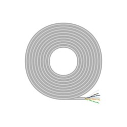 Aisens Cable de Red RJ45 Cat.6 UTP Rigido AWG23 CCA (Aleacion) - 100m - Color Gris