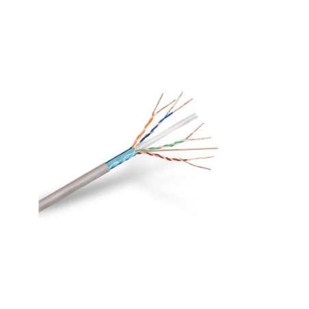Aisens Cable de Red RJ45 Cat.6 FTP Rigido AWG24 - Bobina de 305m 100% Cobre para la Instalacion - Color Gris