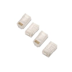 Aisens Confezione da 50 Connettori RJ45 8 Fili Cat.5e AWG24 - Colore Trasparente