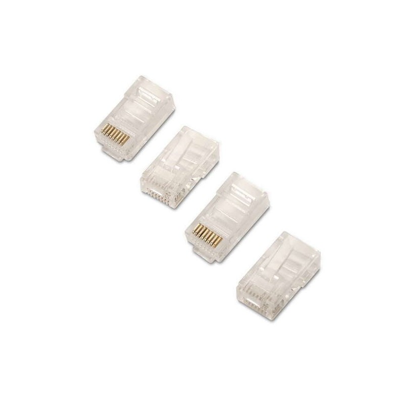 Aisens Confezione da 50 Connettori RJ45 8 Fili Cat.5e AWG24 - Colore Trasparente Aisens Confezione da 50 Connettori RJ45 8 Fili Cat.5e AWG24 - Colore Trasparente