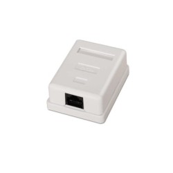 Aisens Roseta de Superficie RJ45 Cat.5e UTP 1 Toma - Color Blanco