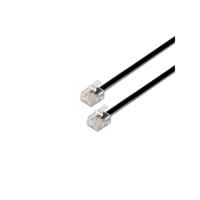 Aisens Cable de Telefono 6P4C - M-M - 2.0m - Color Negro Aisens Cable de Telefono 6P4C - M-M - 2.0m - Color Negro