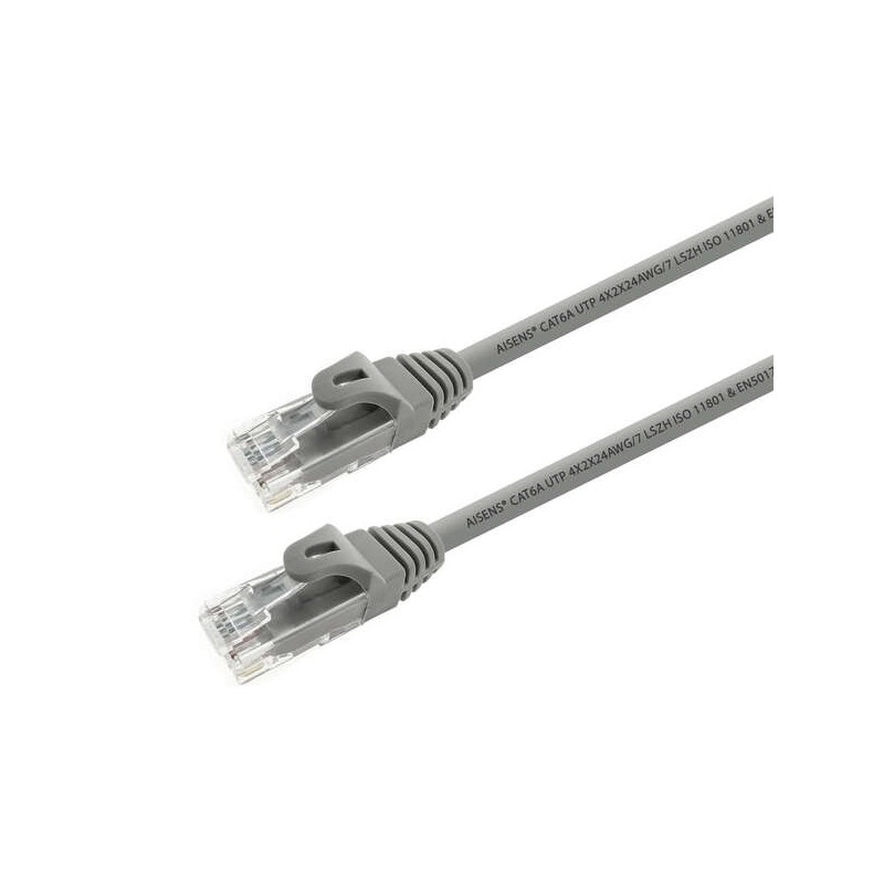 Cavo di rete Aisens Patch Cord RJ45 LSZH Cat.6A 500 Mhz UTP AWG24 - 15m - Senza alogeni - 10 Gigabit/s - Colore Grigio Cavo di rete Aisens Patch Cord RJ45 LSZH Cat.6A 500 Mhz UTP AWG24 - 15m - Senza alogeni - 10 Gigabit/s - Colore Grigio
