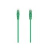 Cavo toppa per cavo di rete Aisens RJ45 LSZH CAT.6A 500 MHZ UTP AWG24 - 30CM - Colore verde