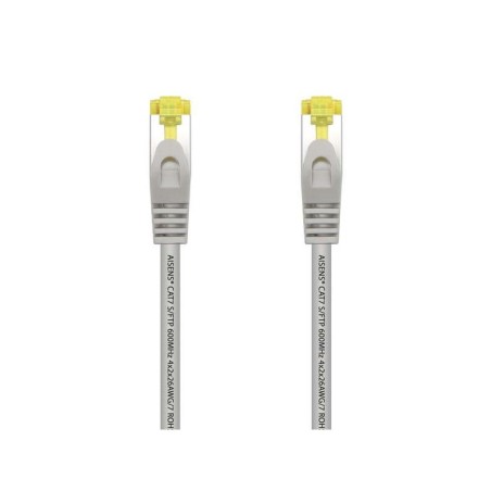 Aisens Cavo di Rete Patch Cord RJ45 LSZH Cat.7 600 Mhz S/FTP PIMF AWG26 - 25cm - Colore Grigio