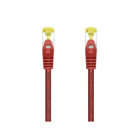 Cavo di rete Aisens Cavo patch RJ45 LSZH Cat.7 600 MHz S/FTP PIMF AWG26 - 1,0 M - Colore rosso