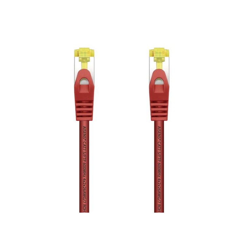 Cavo di rete Aisens Cavo patch RJ45 LSZH Cat.7 600 MHz S/FTP PIMF AWG26 - 2,0 M - Colore rosso Cavo di rete Aisens Cavo patch RJ45 LSZH Cat.7 600 MHz S/FTP PIMF AWG26 - 2,0 M - Colore rosso