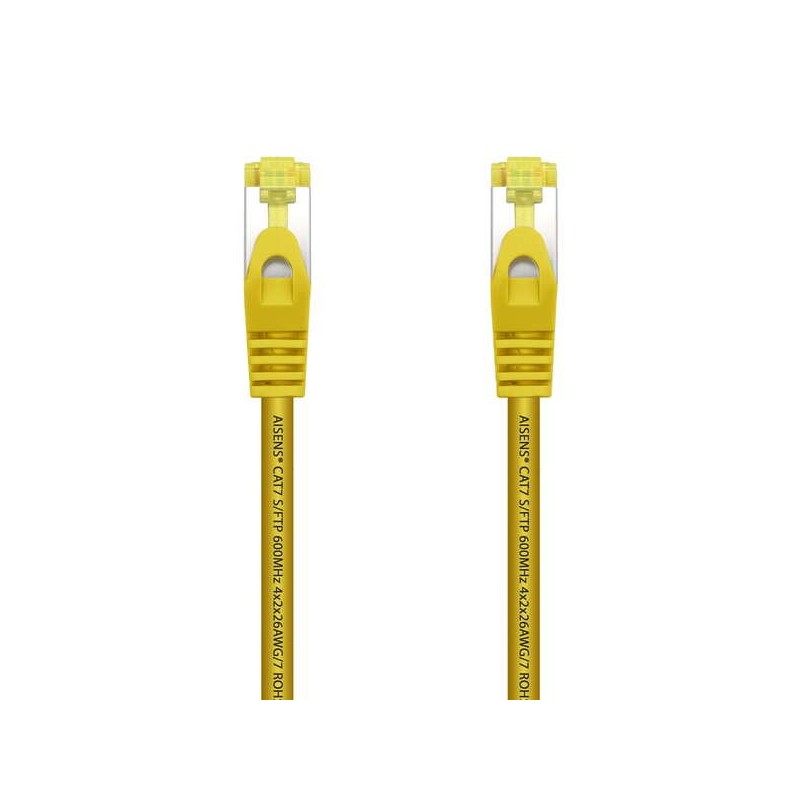 Aisens Cavo di Rete Patch Cord RJ45 LSZH Cat.7 600 MHz S/FTP PIMF AWG26 - 25cm - Colore Giallo Aisens Cavo di Rete Patch Cord RJ45 LSZH Cat.7 600 MHz S/FTP PIMF AWG26 - 25cm - Colore Giallo