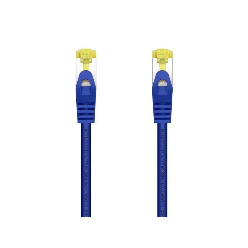 Cavo di rete Aisens Cavo patch RJ45 LSZH Cat.7 600 MHz S/FTP PIMF AWG26 - 0,5 M - Colore blu Cavo di rete Aisens Cavo patch RJ45 LSZH Cat.7 600 MHz S/FTP PIMF AWG26 - 0,5 M - Colore blu