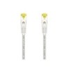 Cavo di rete Aisens Cavo patch RJ45 LSZH Cat.7 600 MHz S/FTP PIMF AWG26 - 25 cm - Colore bianco