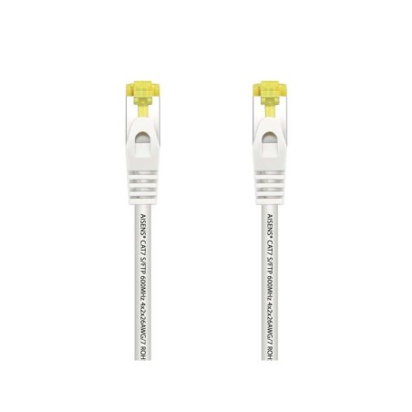 Cavo di rete Aisens Cavo patch RJ45 LSZH Cat.7 600 MHz S/FTP PIMF AWG26 - 0,5 M - Colore bianco