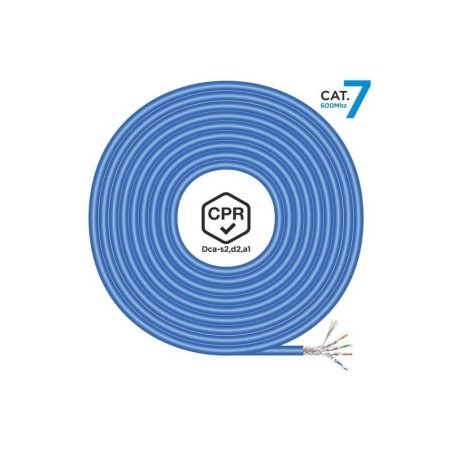 Aisens Cable de Red RJ45 LSZH CPR Dca CAT.7 600 MHZ S/FTP AWG23 - 305M - Color Azul
