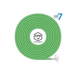 Cavo di rete Aisens RJ45 LSZH CPR Cca CAT.7 600 MHZ S/FTP AWG23 - 305M - Colore verde