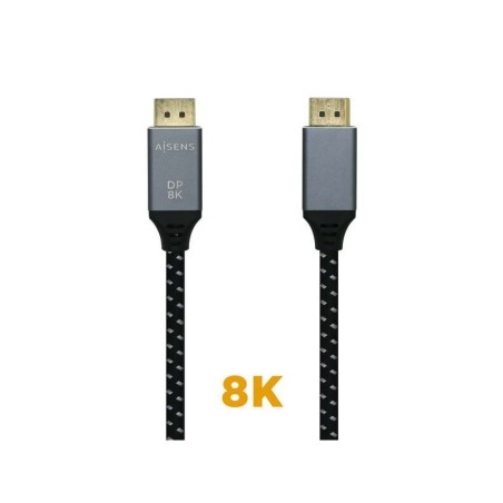 Cavo Aisens Displayport V1.4 8K@60hz - DP/M-DP/M - 1.5m - Colore Grigio