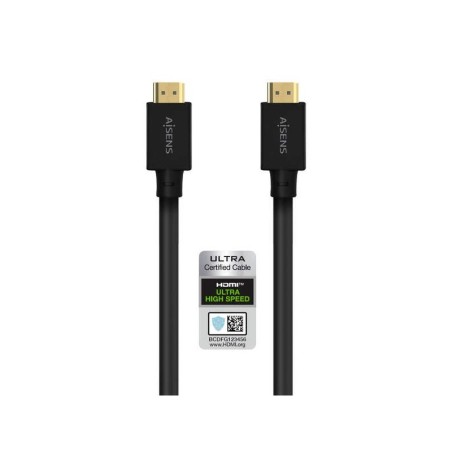 Cavo HDMI Aisens V2.1 Ultra High Speed/Hec 8K@60Hz 48Gbps - A/MA/M - 5,0 m - Colore nero