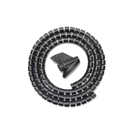 Aisens Organizador De Cable En Espiral 25mm - 1.0m - Color Negro