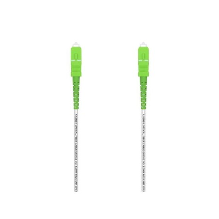 Cavo toppa del cavo in fibra ottica Aisens G657A2 3.0 9/125 SMF Simplex CPR Dca LSZH - SC/APC-SC/APC - 50M - Colore bianco