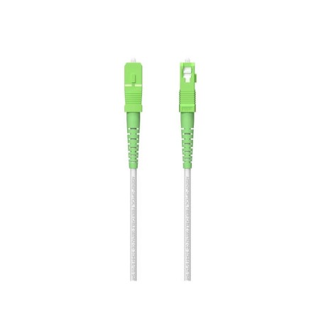 Cavo toppa per cavo in fibra ottica Aisens G657A2 3.0 9/125 SMF Simplex CPR Dca LSZH - SC/APC-SC/APC - 120 m - Colore bianco