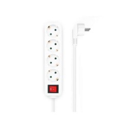 Base Multipla Aisens 4 Prese con Interruttore con Cavo 3×1,5mm2 - 1,4m - Colore Bianco