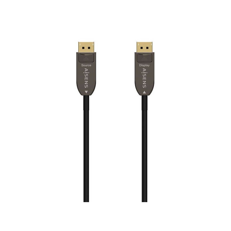 Cavo DisplayPort Aisens AOC V1.4 8K@60HZ 4K@120Hz 4:4:4 32,4GBPS - DP/M-DP/M - 50M - Nero Cavo DisplayPort Aisens AOC V1.4 8K@60HZ 4K@120Hz 4:4:4 32,4GBPS - DP/M-DP/M - 50M - Nero