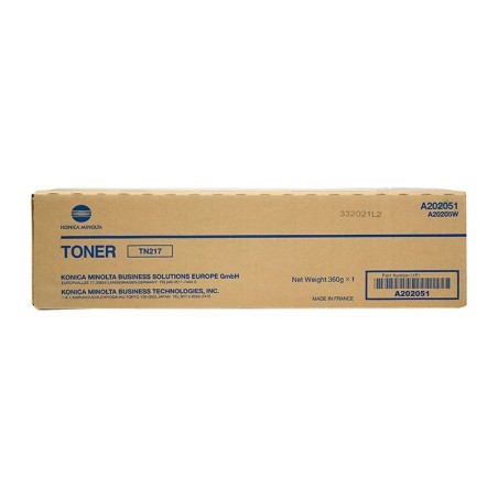 Cartuccia toner nero originale Konica Minolta TN217 - A202031/A202051/TN217