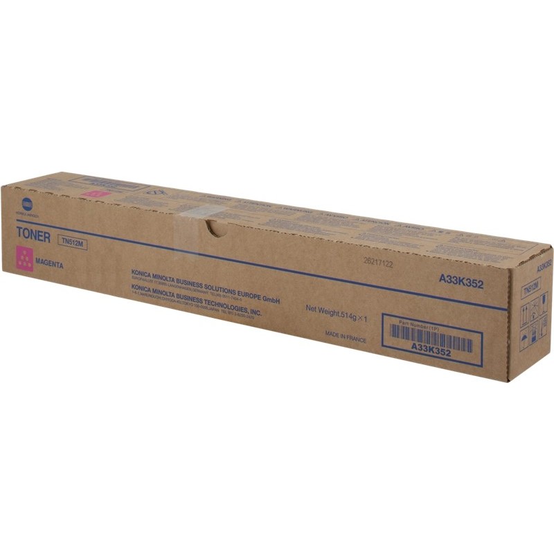 Cartuccia toner originale magenta Konica Minolta TN512 - TN512M/A33K352