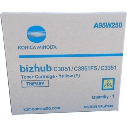 Cartuccia toner giallo originale Konica Minolta TNP49 - TNP49Y/A95W250