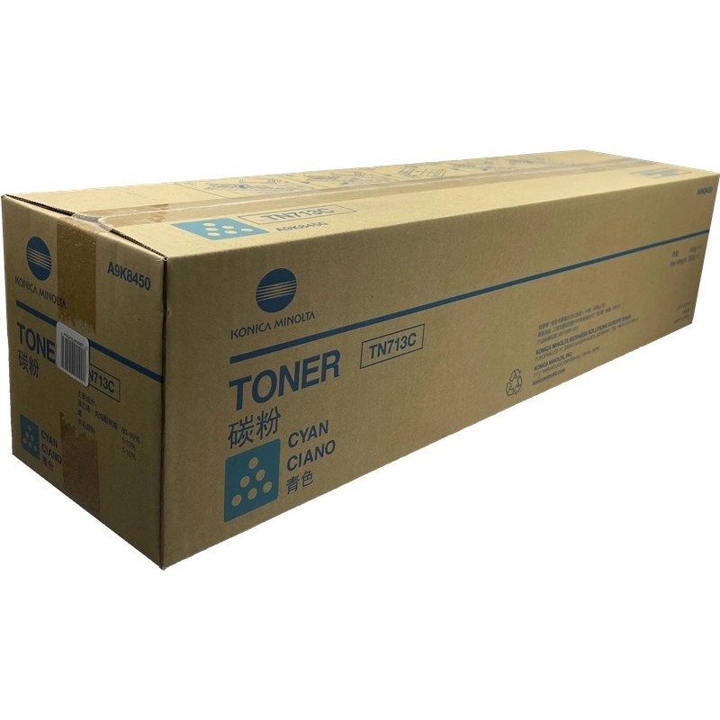 Konica Minolta TN713 Cyan Cartucho de Toner Original - TN713C/A9K8450 Konica Minolta TN713 Cyan Cartucho de Toner Original - TN713C/A9K8450