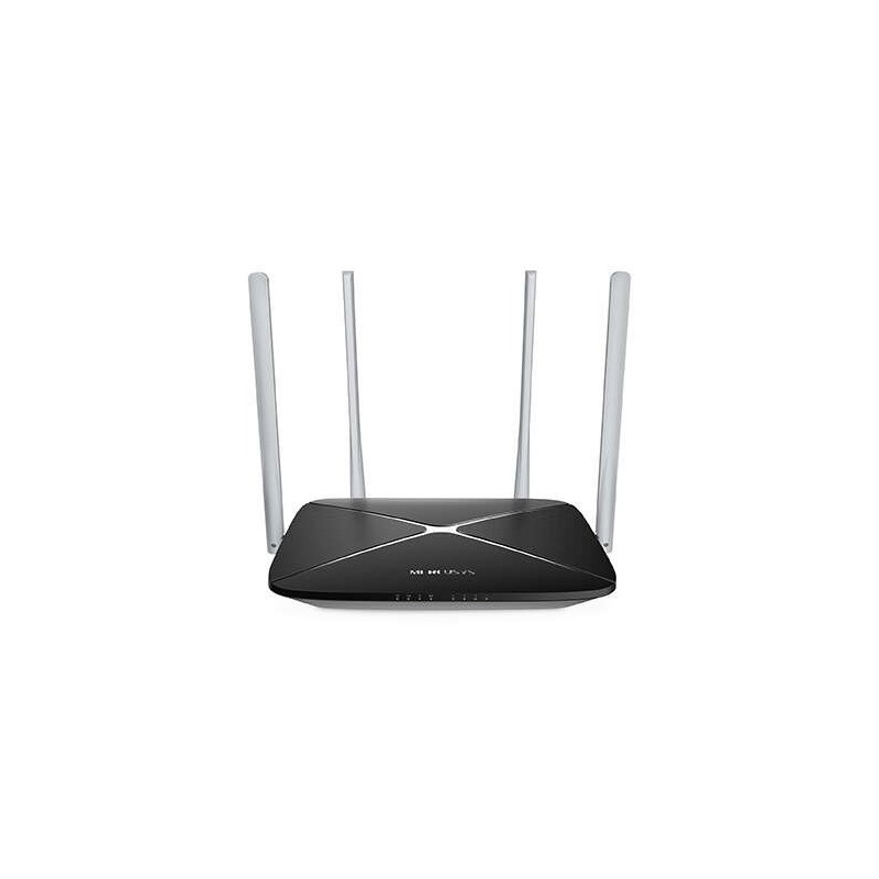 Mercusys Router Inalambrico AC1200 Dual Band - 5 Puertos - 10/100Mbps - 4 Antenas 5dBi