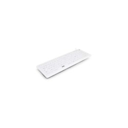 Urban Factory AKB69UF Teclado USB - IP68 -  Antibacteriano - Cable de 0.50m - Color Blanco