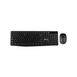 NGS Allure Pack Tastiera multimediale USB wireless + mouse 1200 dpi 3 pulsanti - Uso ambidestro - Colore nero