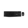 NGS Allure Pack Tastiera multimediale USB wireless + mouse 1200 dpi 3 pulsanti - Uso ambidestro - Colore nero