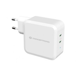 Caricabatterie PD universale a ricarica rapida Conceptronic Althea 2xUSB-C GaN 100W