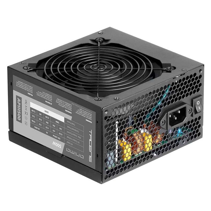 Alimentatore Tacens Anima APIIII500 500W ATX - Efficienza Bronze dell'85% - Ventola da 120mm Alimentatore Tacens Anima APIIII500 500W ATX - Efficienza Bronze dell'85% - Ventola da 120mm