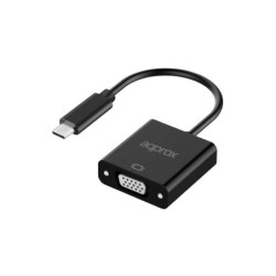 Approx Adaptador USB-C Macho a VGA Hembra - Resolucion hasta 1080P/60Hz - Cable de 13cm