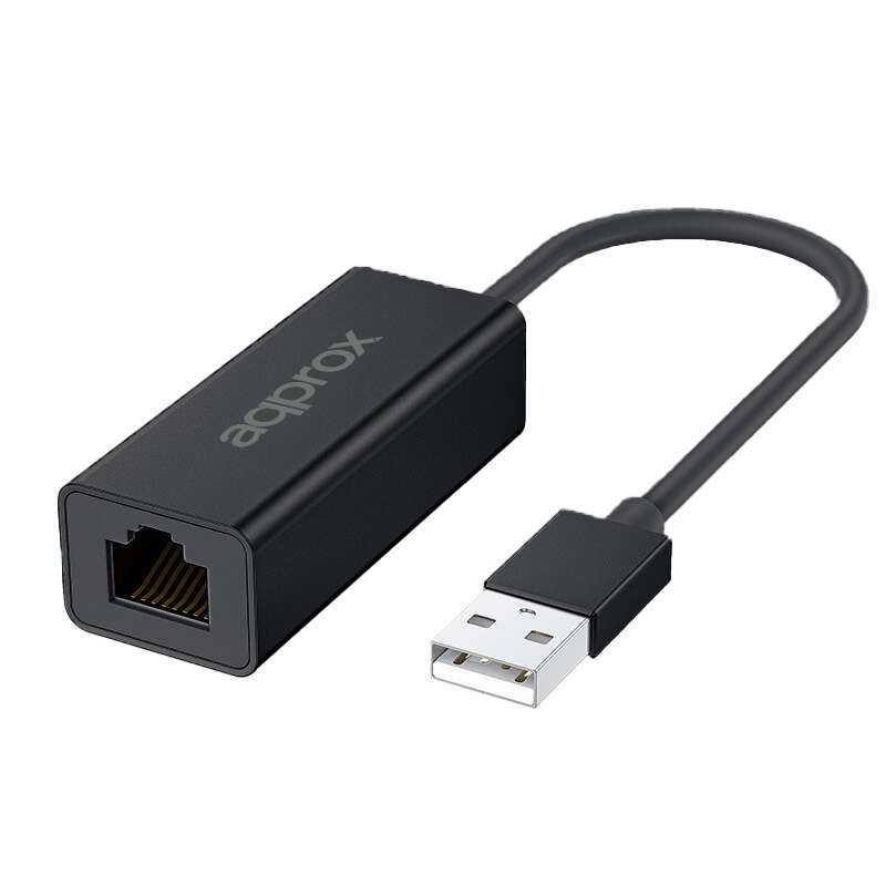 Approx Adaptador USB-A 3.0 a RJ-45 - Transferencia Rapida hasta 2.5 Gbps - Cable de 17cm Approx Adaptador USB-A 3.0 a RJ-45 - Transferencia Rapida hasta 2.5 Gbps - Cable de 17cm