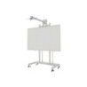 Approx Soporte Movil para Pizarra Interactiva de 80"-120" y Proyector - Ruedas con Freno y Patas Fijas - Peso Max.100kg