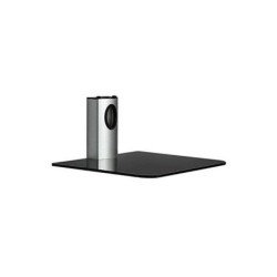 Approx Soporte de Pared para Proyector, Reproductor etc... - Cristal Templado Negro - Gestion de Cables - Peso Max 10kg