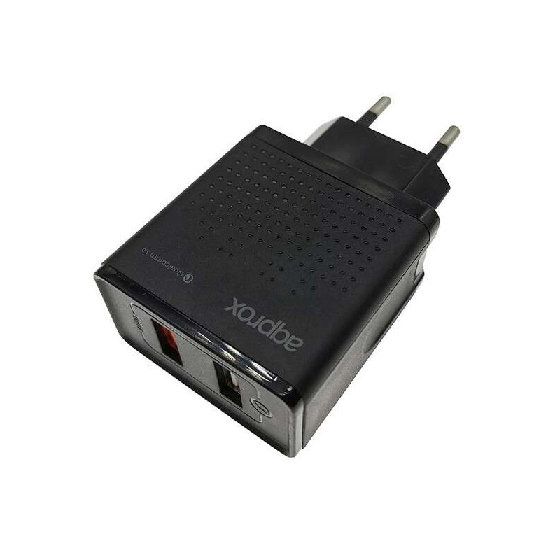 Caricatore da muro a ricarica rapida approssimativo: 2 porte USB Caricatore da muro a ricarica rapida approssimativo: 2 porte USB