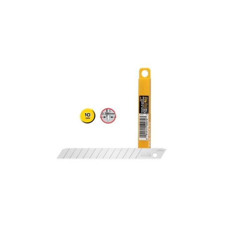 Olfa Pack de 10 Cuchillas de Respuesto para Cutters Olfa - 12 Segmentos - Ancho 9mm