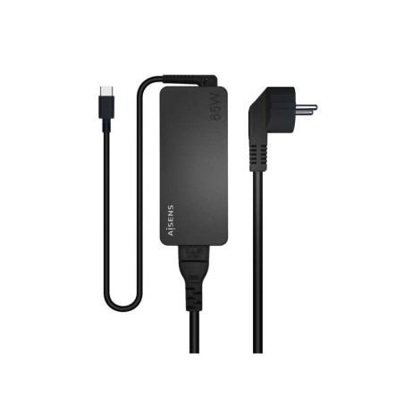 Aisens Cargador 65W PD3.0 1xUSB-C 1.8m - Color Negro