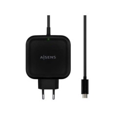 Aisens Cargador 65W PD3.0 QC3.0 1xUSB-C 1.2m - Color Negro