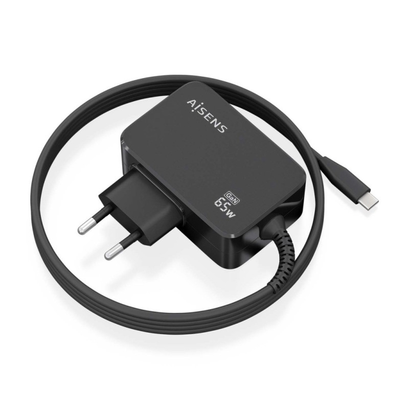 Caricabatterie Aisens GAN 65W PD3.0 1xUSB-C 1,8m Caricabatterie Aisens GAN 65W PD3.0 1xUSB-C 1,8m