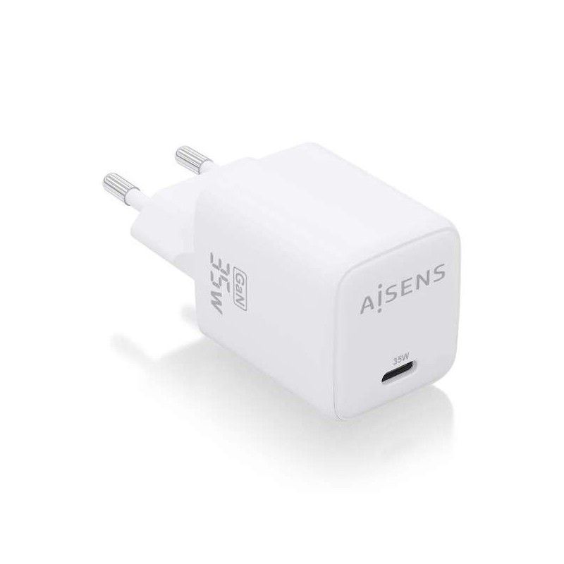 Aisens Cargador Gan 35W - 1xUSB-C PD3.0 QC4.0 - Color Blanco Aisens Cargador Gan 35W - 1xUSB-C PD3.0 QC4.0 - Color Blanco