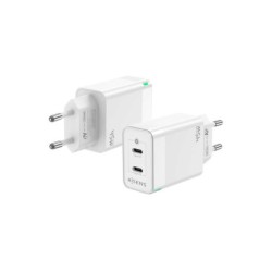 Aisens Cargador GAN 45W - 2xUSB-C PD3.0 QC4.0 - Color Blanco